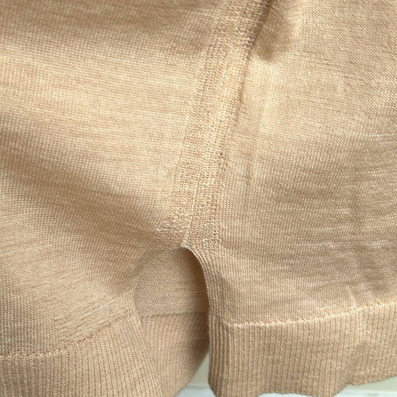 NWT J.Crew Merino Wool Heather Camel Side Slit Turtleneck - Picture 8 of 13